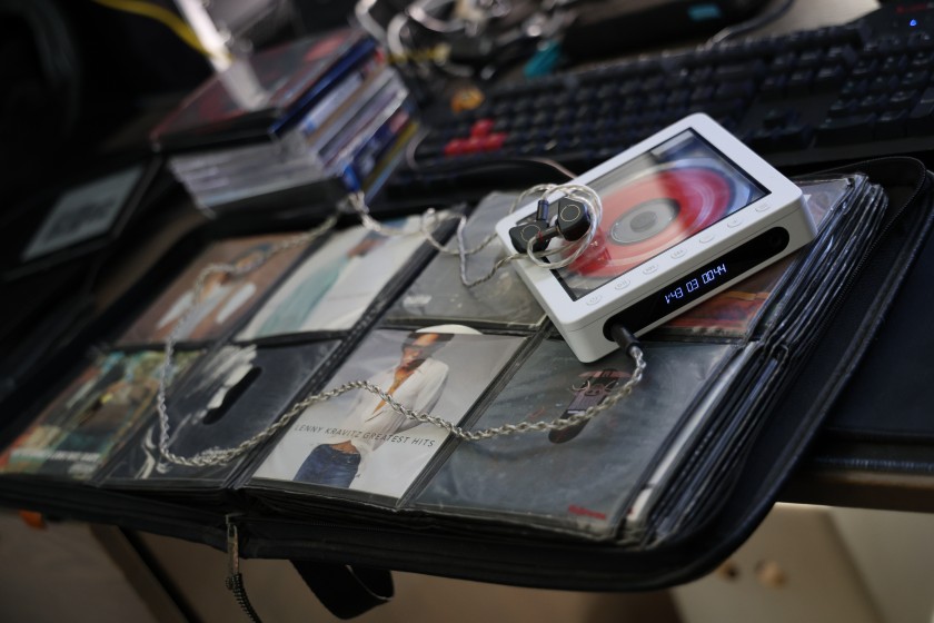 The Fiio DM13 on my CD binder
