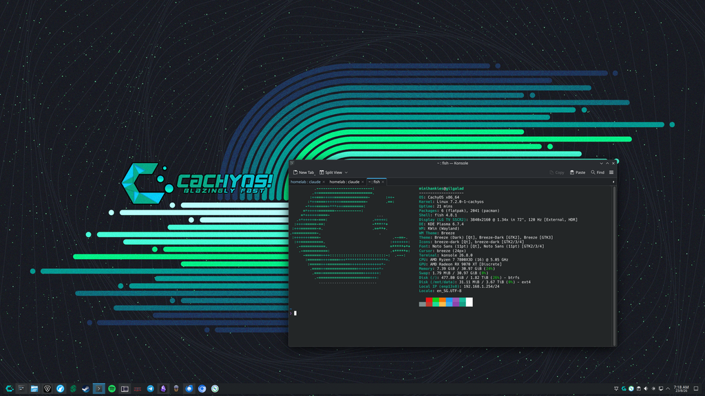 My CachyOS desktop