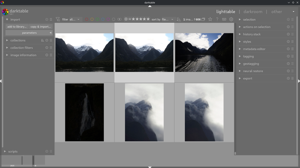 Darktable on CachyOS