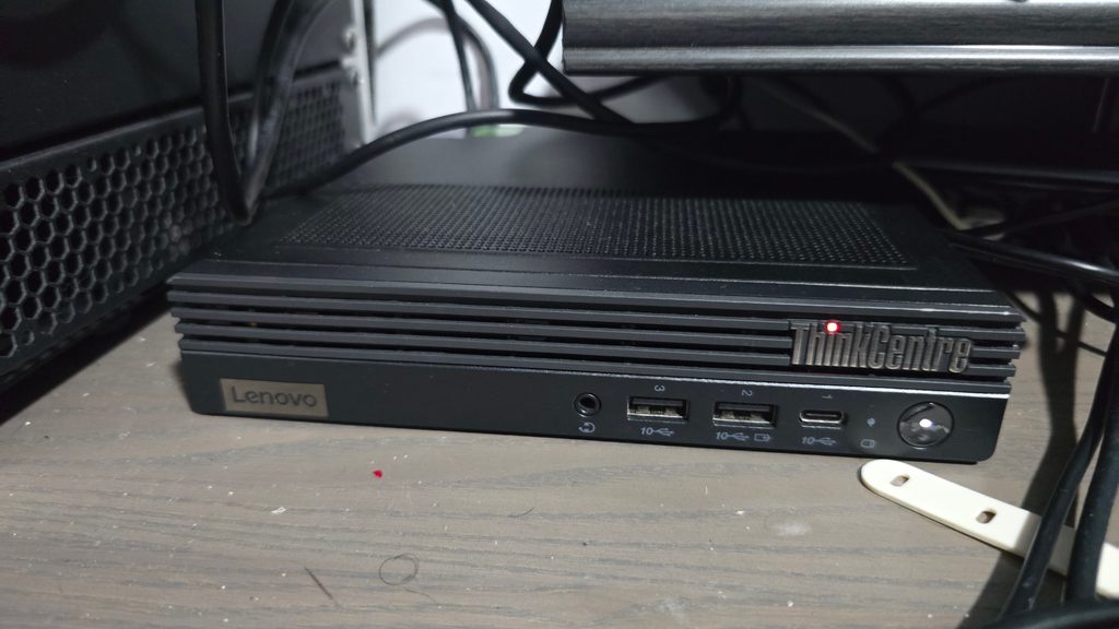 Balin, a Lenovo ThinkCentre M90q Gen 3 with an i5 12500T and 32Gb of DDR5